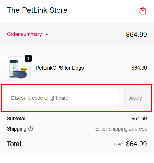 Where to enter PetLink promo code How to use PetLink promo code
