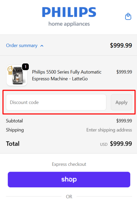 Where to enter Philips Home Appliances promo code How to use Philips Home Appliances promo code