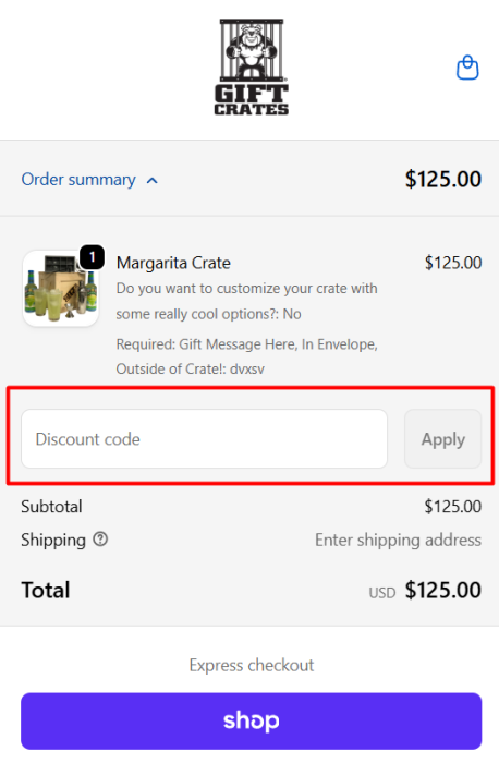 How to use Gift Crates promo code