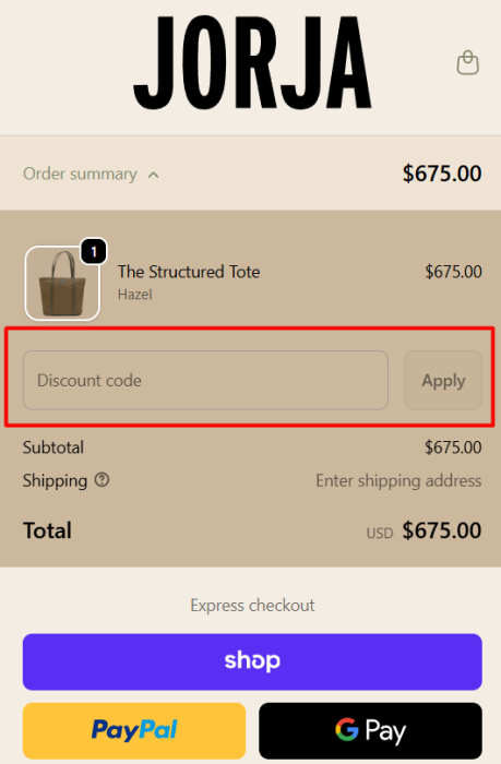 Where to enter Jorja promo code How to use Jorja promo code