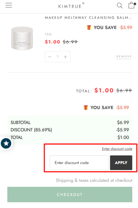 How to use Kimtrue promo code