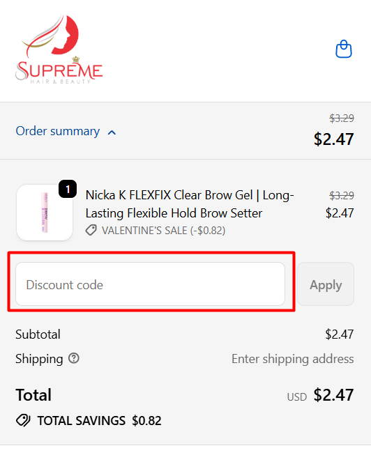 How to use Supreme Beauty promo code