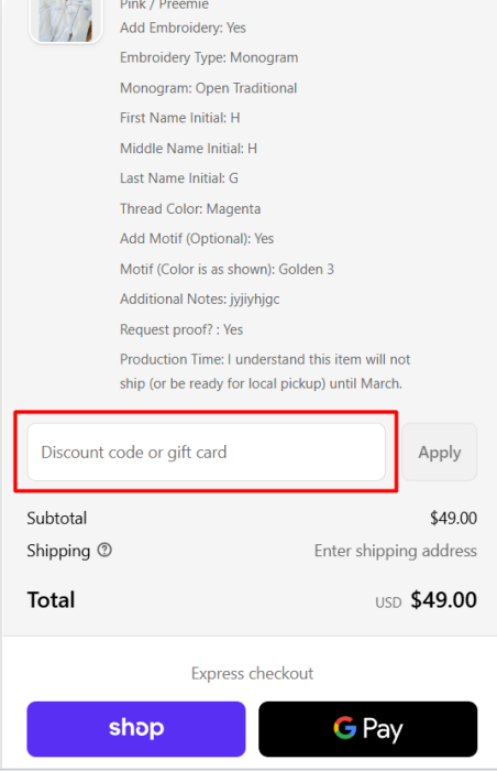 How to use Bogey and Byrd promo code