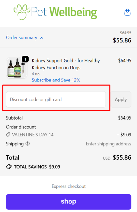 How to use Pet Wellbeing promo code