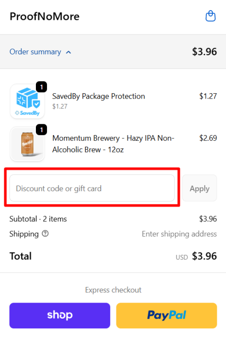 How to use ProofNoMore promo code