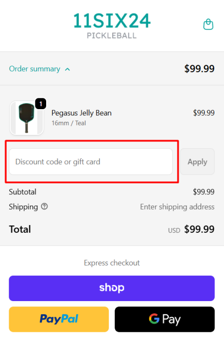 How to use 11SIX24 promo code