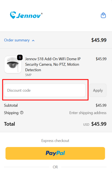 How to use Jennov promo code
