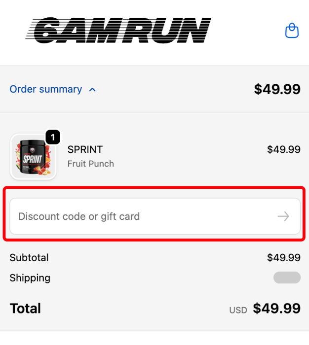 How to use 6AM RUN promo code