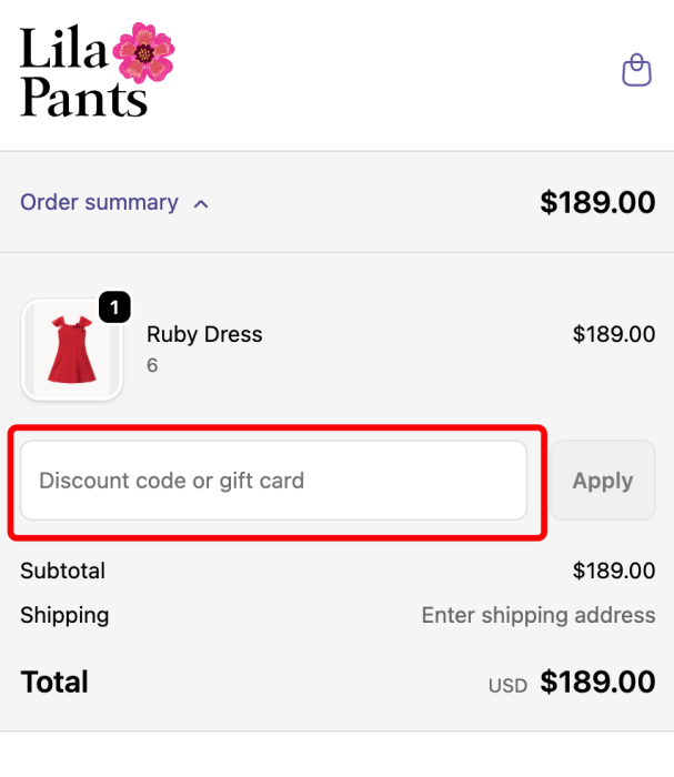 How to use LilaPants promo code