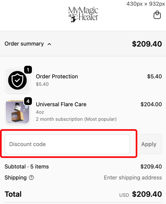 How to use MyMagicHealer promo code