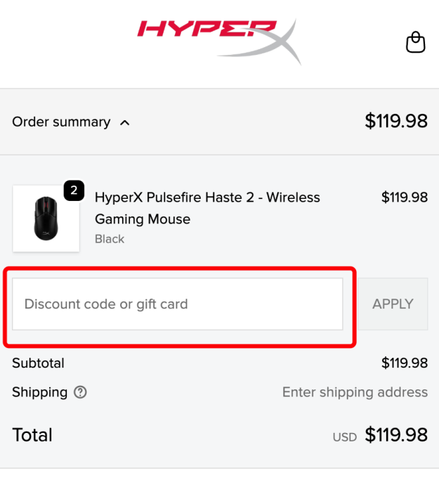 How to use HyperX promo code