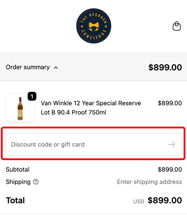 Where to enter The Bourbon Concierge promo code How to use The Bourbon Concierge promo code
