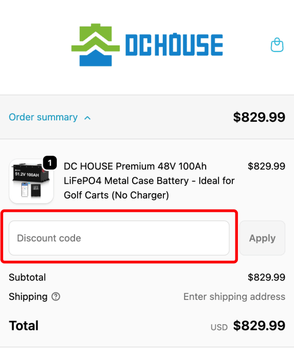 Where to enter DC HOUSE promo code How to use DC HOUSE promo code