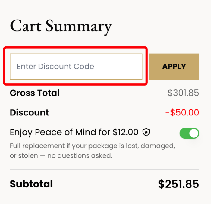 How to use MOD Lighting promo code