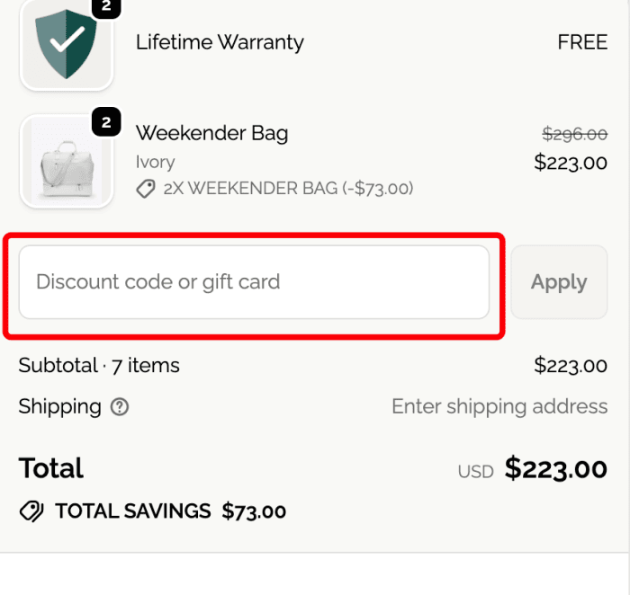 How to use Nobl Travel promo code