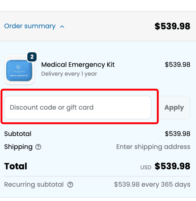 How to use The Wellness Company promo code