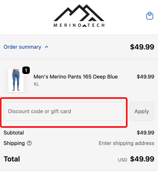 How to use Merino Tech promo code