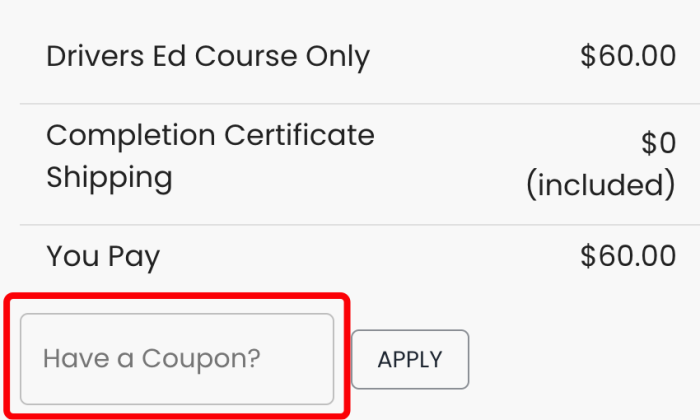 How to use Coastline Academy promo code