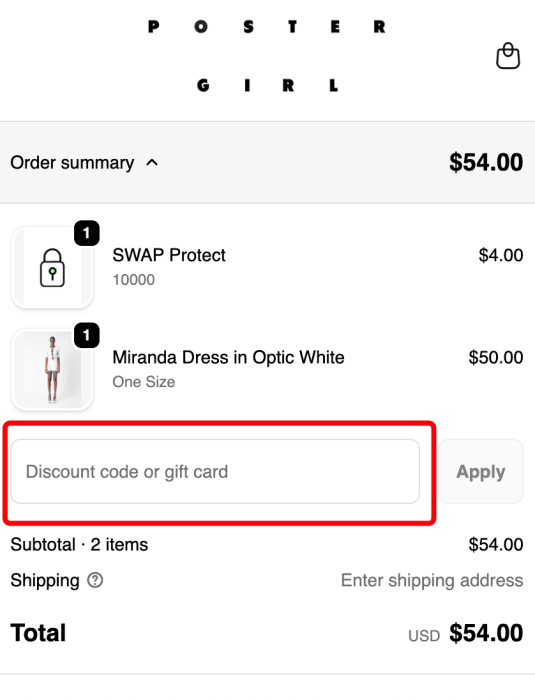 How to use POSTER GIRL promo code
