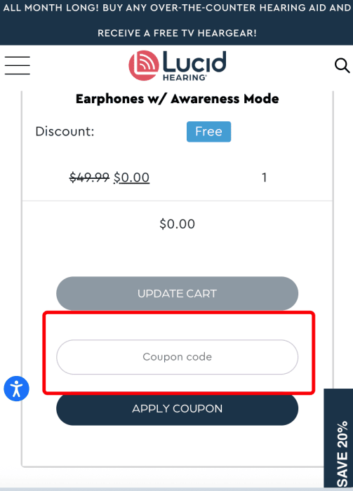How to use Lucid Hearing promo code
