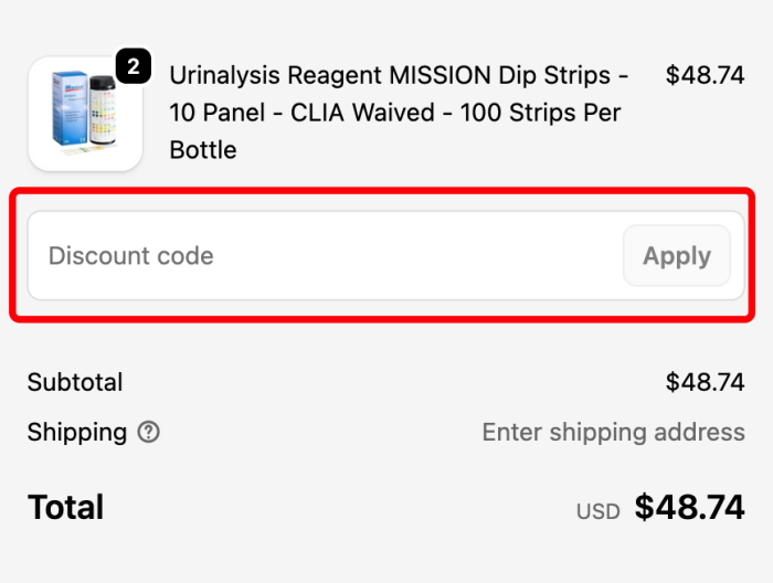 Where to enter Meditests promo code How to use Meditests promo code
