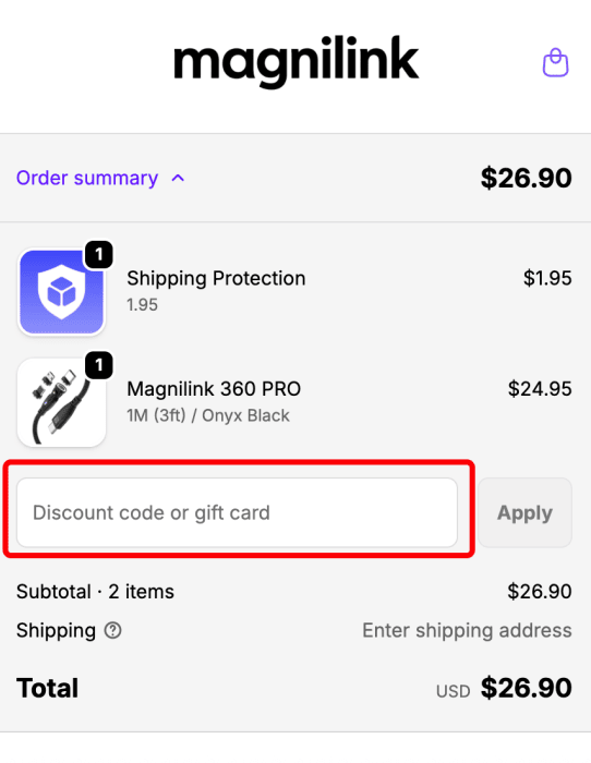 How to use Magnilink promo code