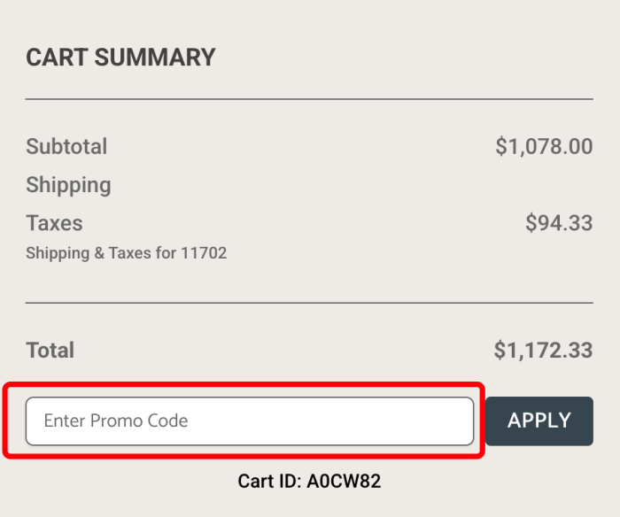 Where to enter Plesser's promo code How to use Plesser's promo code