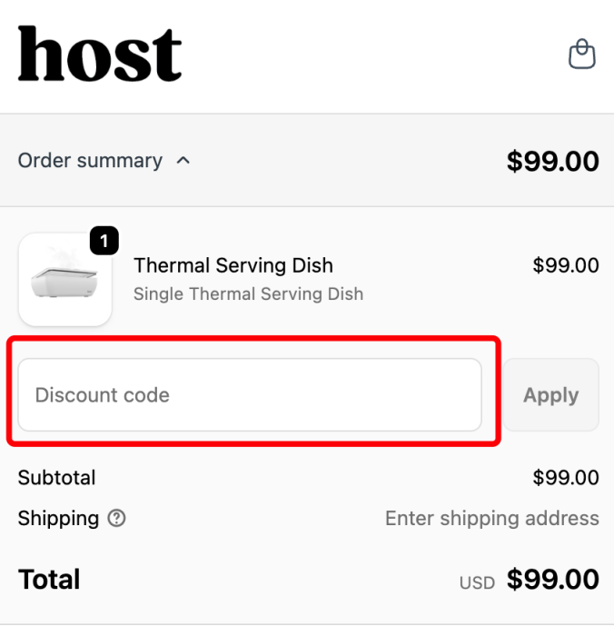 Where to enter Host Modern promo code How to use Host Modern promo code