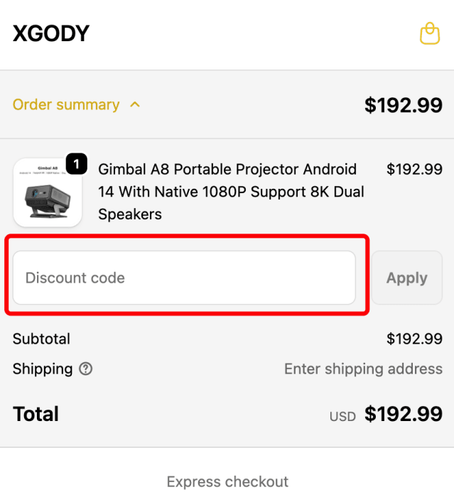 How to use XGODY promo code