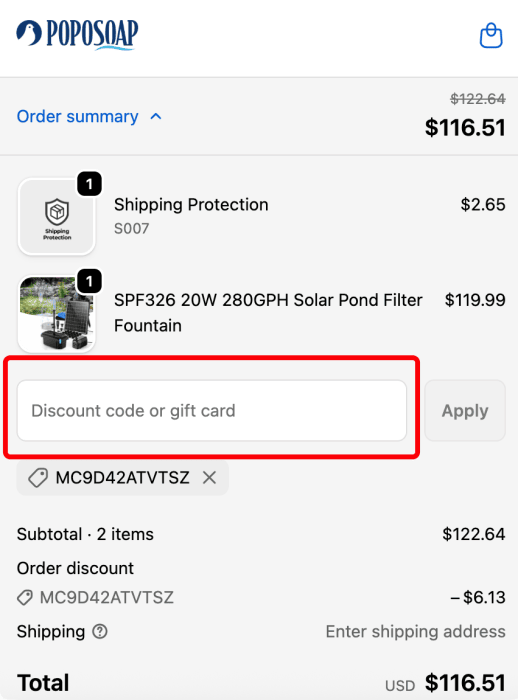 Where to enter Poposoap promo code How to use Poposoap promo code