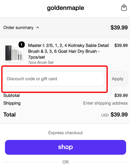 Where to enter Golden Maple promo code How to use Golden Maple promo code
