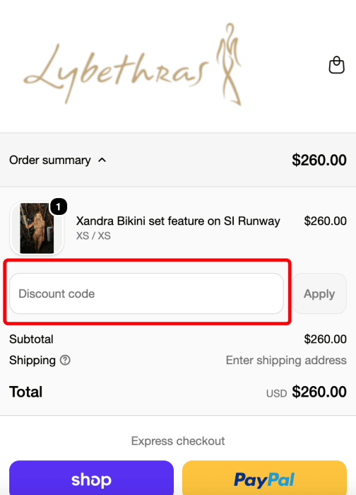 Where to enter Lybethras promo code How to use Lybethras promo code