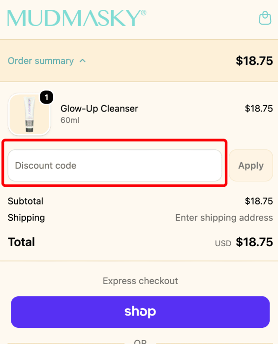 Where to enter Mudmasky promo code How to use Mudmasky promo code