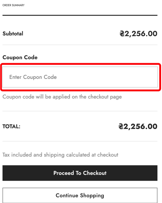 Where to enter Intense Oud promo code How to use Intense Oud promo code