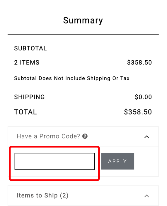 Where to enter Regina Andrew promo code How to use Regina Andrew promo code