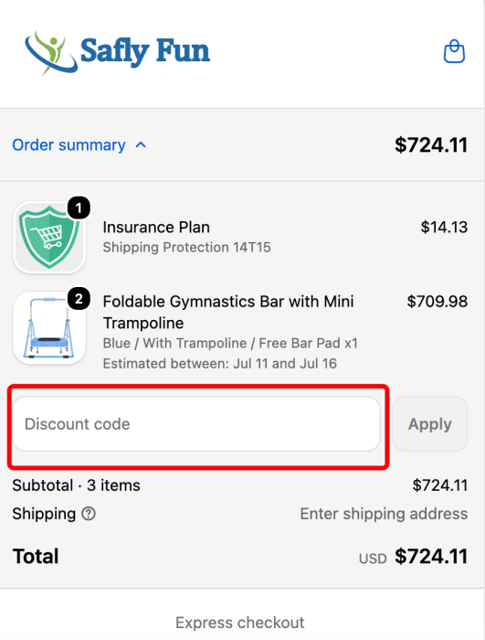 Where to enter Safly Fun promo code How to use Safly Fun promo code
