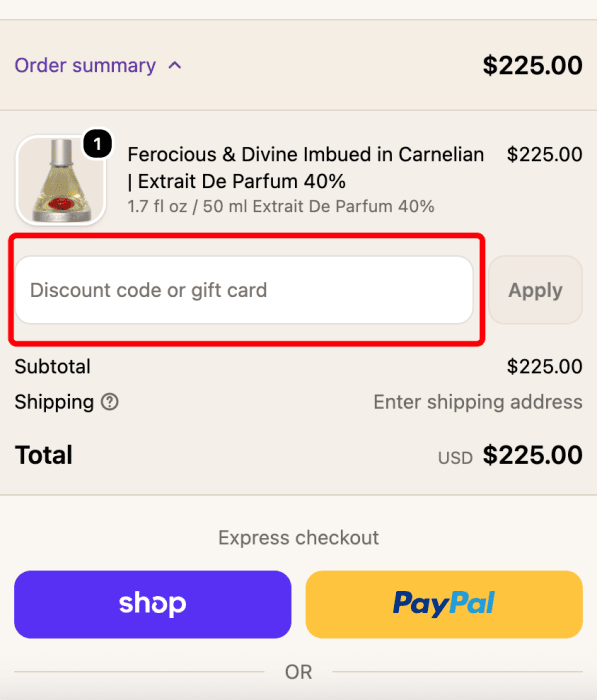 Where to enter ASCENTION Parfums promo code How to use ASCENTION Parfums promo code