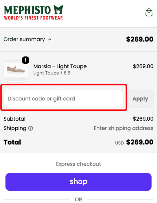 How to use Mephisto promo code