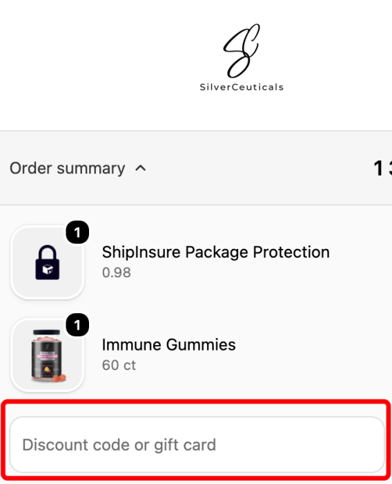Where to enter SilverCeuticals promo code How to use SilverCeuticals promo code
