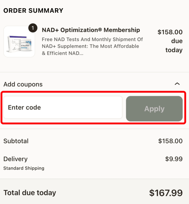 How to use Jinfiniti promo code