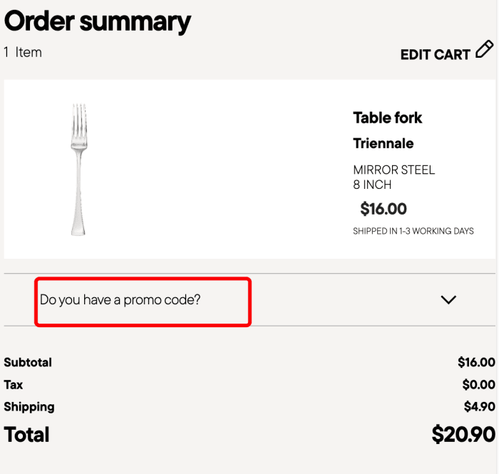 Where to enter Sambonet promo code How to use Sambonet promo code