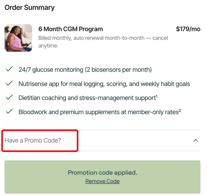Where to enter Nutrisense promo code How to use Nutrisense promo code