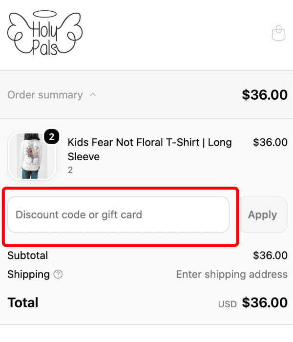 Where to enter Holy Pals promo code How to use Holy Pals promo code