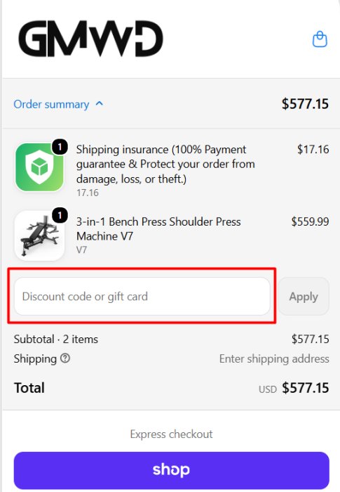 Where to enter GMWD Fitness promo code How to use GMWD Fitness promo code