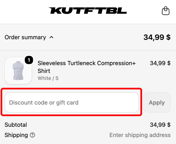 Where to enter KUTFTBL promo code How to use KUTFTBL promo code