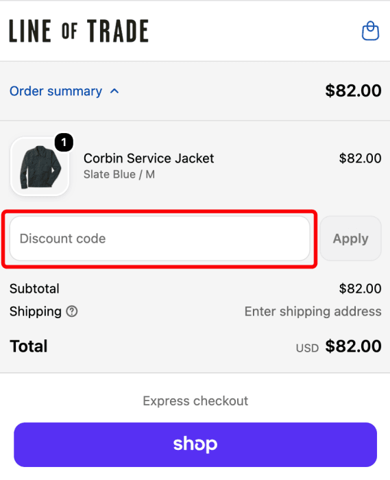 Where to enter Line of Trade promo code How to use Line of Trade promo code