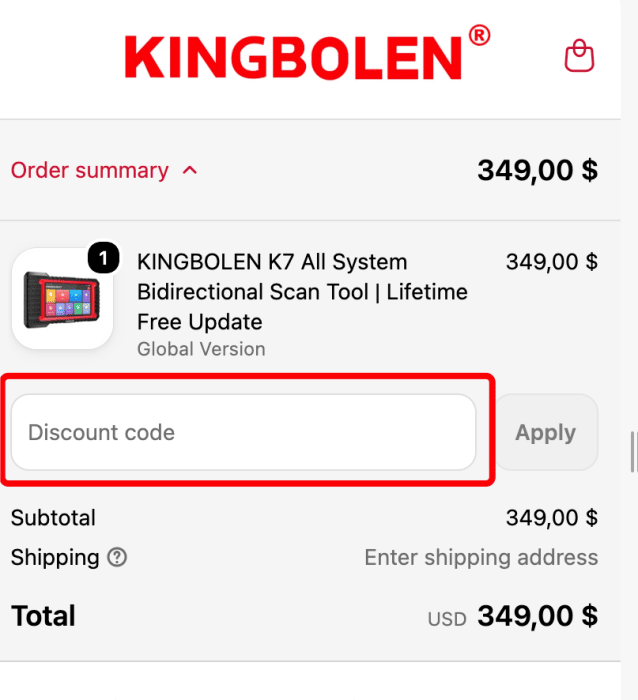 Where to enter Kingbolen promo code How to use Kingbolen promo code