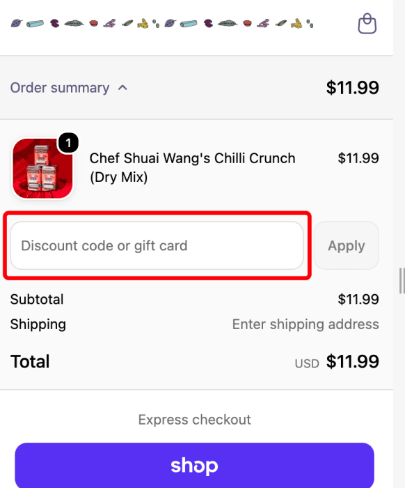 Where to enter Spicewalla promo code How to use Spicewalla promo code