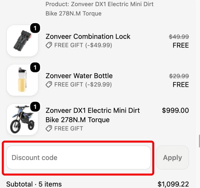 Where to enter ZONVEER promo code How to use ZONVEER promo code