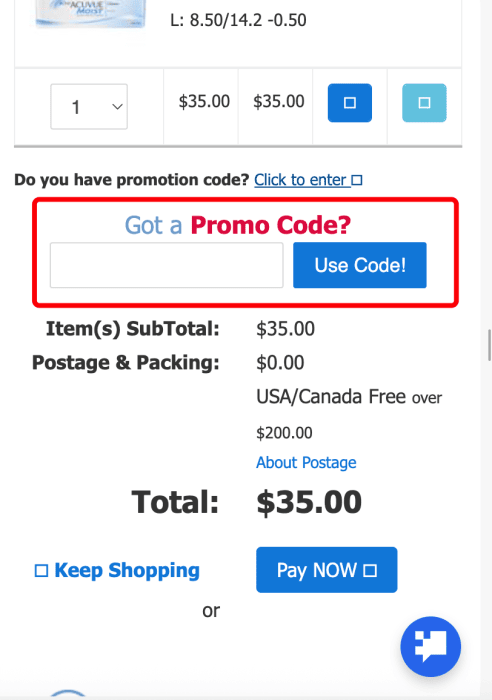 Where to enter Contact Lenses Plus promo code How to use Contact Lenses Plus promo code